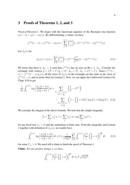 Zeros of the Derivatives of the Riemann Zeta-function ∗