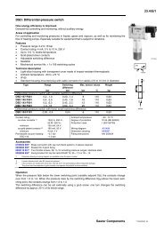 DSD: Differential-pressure switch - sauter-controls.com sauter ...