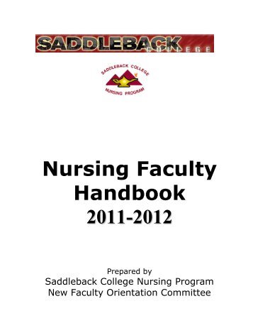 Nursing Faculty Handbook 2011-2012 - Saddleback College