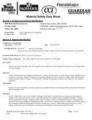 MSDS - Mohawk Finishing