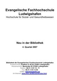 Evangelische Fachhochschule Ludwigshafen - Teilbibliothek ...