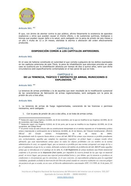 Ley Orgánica 10/1995, de 23 de noviembre, del Código Penal - VigiaS