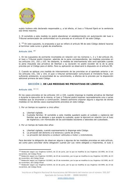 Ley Orgánica 10/1995, de 23 de noviembre, del Código Penal - VigiaS