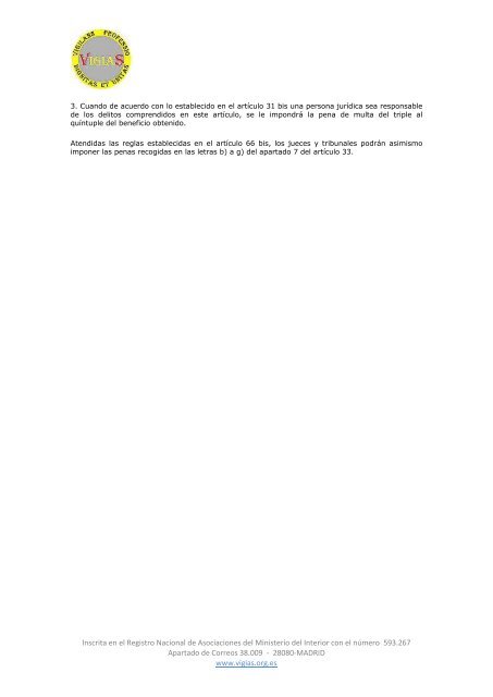 Ley Orgánica 10/1995, de 23 de noviembre, del Código Penal - VigiaS