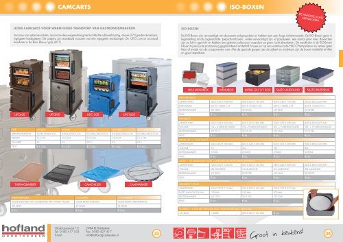 CATALOGUS 2009 - Hofland Grootkeuken BV