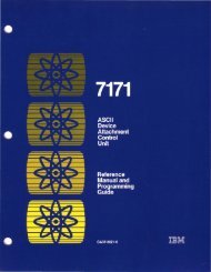 2.2 The IBM 7171 ASCII Device Attachment Control Unit - Index of