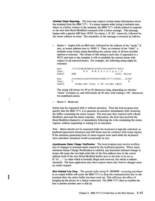 2.2 The IBM 7171 ASCII Device Attachment Control Unit - Index of