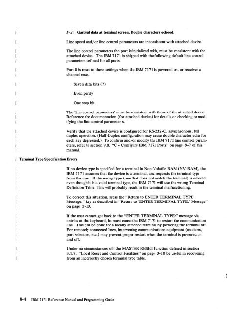 2.2 The IBM 7171 ASCII Device Attachment Control Unit - Index of