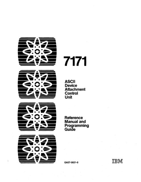 2.2 The IBM 7171 ASCII Device Attachment Control Unit - Index of