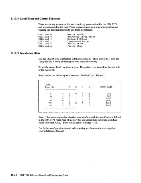 2.2 The IBM 7171 ASCII Device Attachment Control Unit - Index of