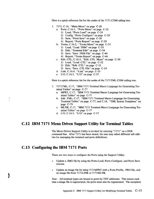 2.2 The IBM 7171 ASCII Device Attachment Control Unit - Index of