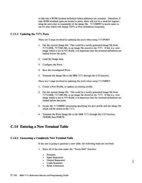 2.2 The IBM 7171 ASCII Device Attachment Control Unit - Index of