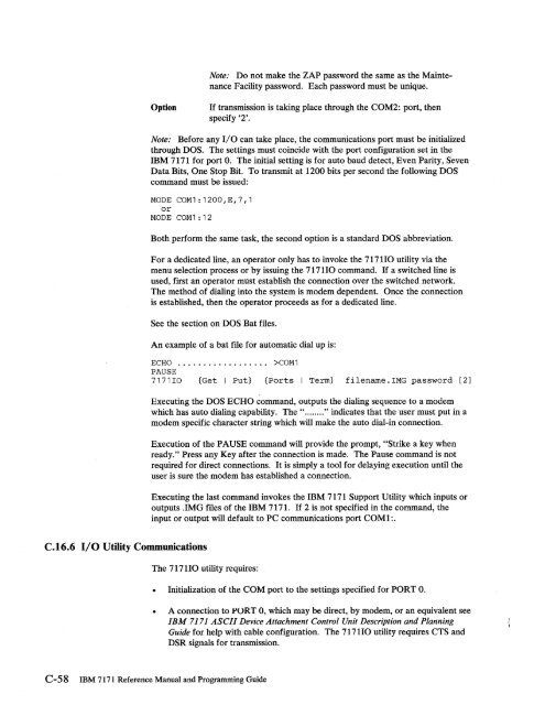 2.2 The IBM 7171 ASCII Device Attachment Control Unit - Index of