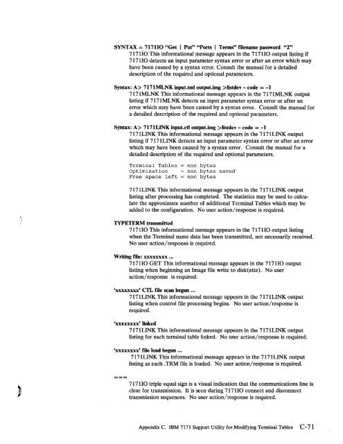 2.2 The IBM 7171 ASCII Device Attachment Control Unit - Index of