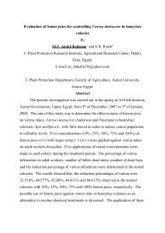 Evaluation of lemon juice against Varroa destructor in ... - BioBees