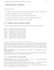 Multiple sequence alignment - Algorithms in Bioinformatics