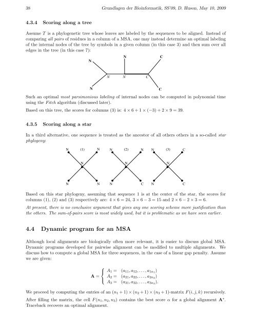 4 Multiple Sequence Alignment 4.1 Multiple sequence alignment