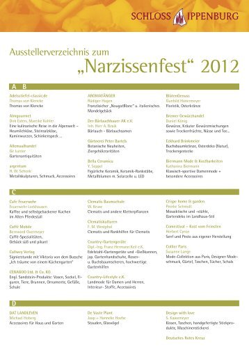 „Narzissenfest“ 2012 - Schloss Ippenburg