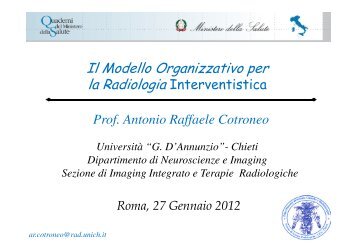 Prof. Antonio Cotroneo - Quaderni del Ministero della Salute