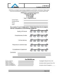 F-720-001-A Customer Survey Form On a scale of 1 to 5 (1 ... - Friatec