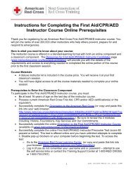 Instructions for Completing the First Aid/CPR ... - Instructor's Corner