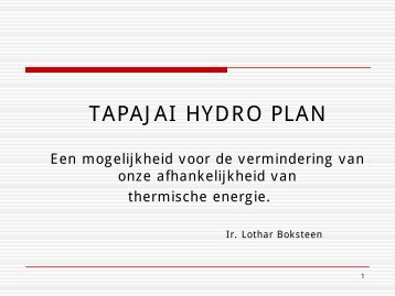 TAPAJAI HYDRO PLAN