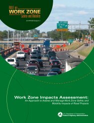 Work Zone Impacts Assessment: - FHWA Operations - U.S. ...