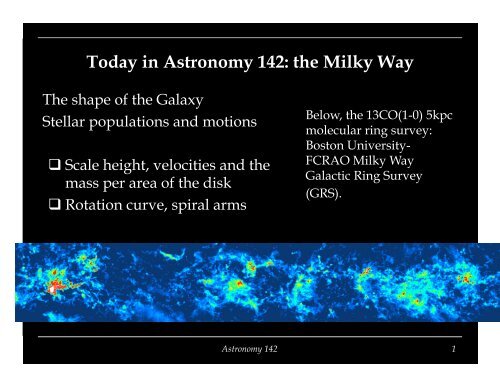 Today in Astronomy 142: the Milky Way - Astro Pas Rochester