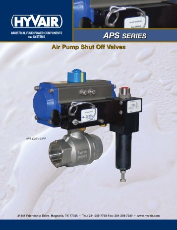 APS Air Pump Shut Off Valves - Hyvair