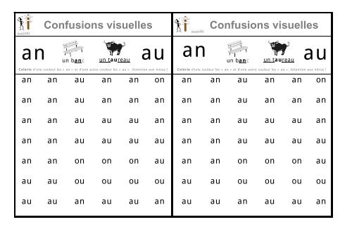 Confusions visuelles - Instit90