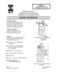 IntelliTrac SeriesTM Single Price Coin Changers ... - Vending World