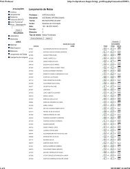 LanÃ§amento de Notas - FESP