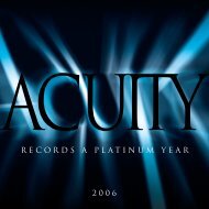 RECORDS A PLATINUM YEAR 2006 - Acuity