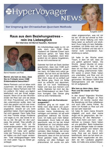 Oktober 2011 und Seminare August - HyperVoyager