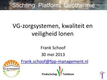 Frank Schoof van de Stichting Platform Geothermie - Energiek2020