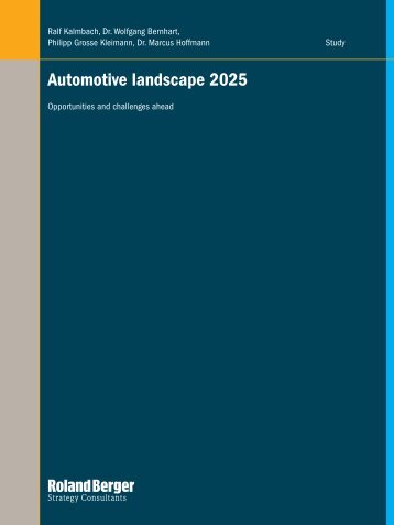 Automotive landscape 2025 - Roland Berger