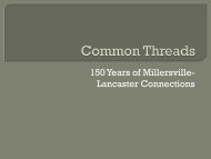 Common Threads - Blogs @ Millersville University