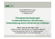 UnterstÃ¼tzung durch klinikinterne Leitlinien - Institut fÃ¼r Ethik ...