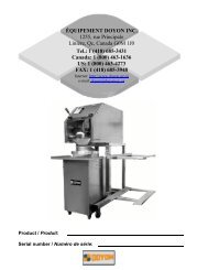 dd10 - dr45 - Doyon Baking Equipment Inc