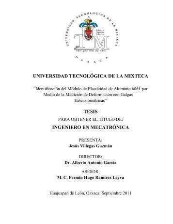 universidad tecnolÃ³gica de la mixteca tesis ingeniero en mecatrÃ³nica
