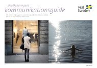 kommunikationsguide BesÃ¶ksnÃ¤ringens - VisitSweden - Visit Sweden