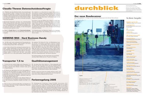Ausgabe 05 05 Dittgen Bauunternehmen Gmbh
