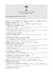 Atos Oficiais publicados em 20/11/2012 - Prefeitura de VitÃ³ria