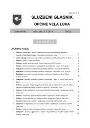 SLUÅ½BENI GLASNIK - OpÄina Vela Luka