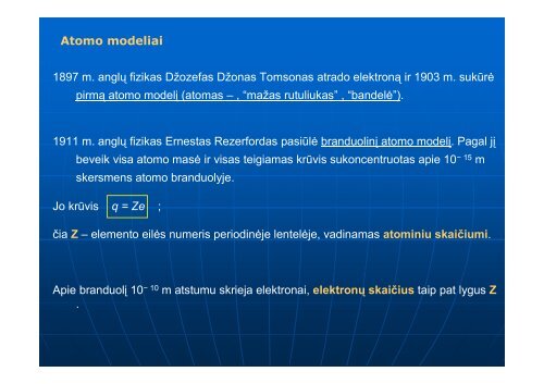 Kvantinės mechanika - Vandeniliškųjų sistemų linijiniai spektrai