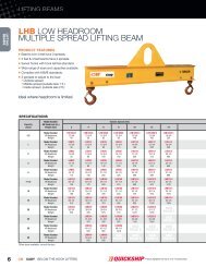 LHB LOW HEADROOM MULTIPLE SPREAD LIFTING BEAM