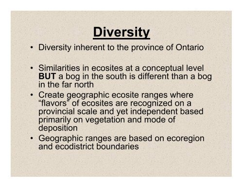 What is this âProvincial Ecosite Classificationâ I've heard about????