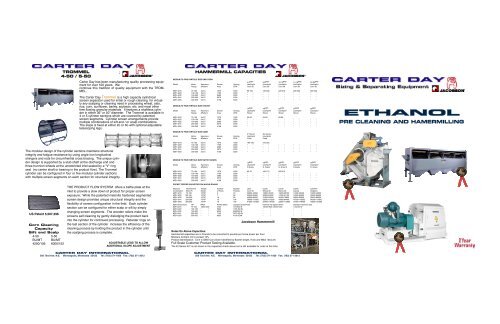 Jacobson Ethanol Processing Brochure - Carter Day International, Inc.