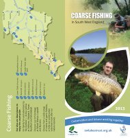 COARSE FISHING - South West Lakes Trust