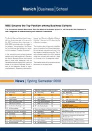 A MBS-Project! - Munich Business School